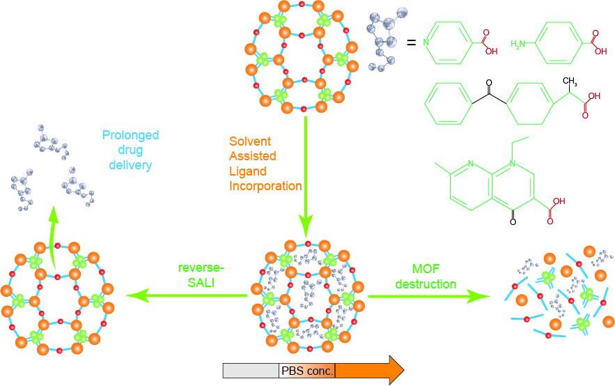 Mesoporous MOF as drug delivery system