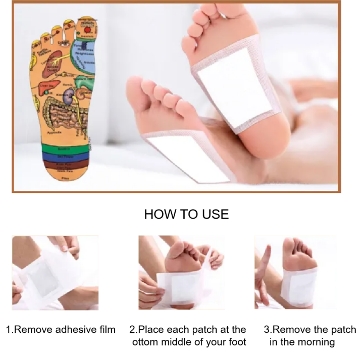 Ways to use healthcare foot patches.